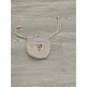 Mikey Mouse Embroidered Soft and Fluffy Drawstring Disney Official Tokyo Japan